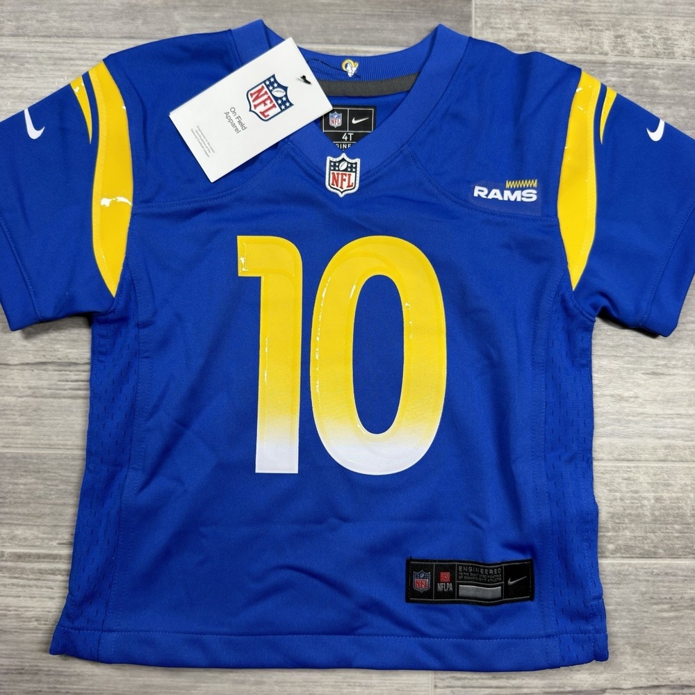 Nike LA Rams Jersey Toddler 4T Blue #10 Cooper Kupp NFL Game Day Football NWT